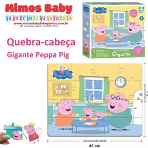 Quebra-cabeça Gigante Peppa Pig 45 X 35 Cm Nig Brinquedos