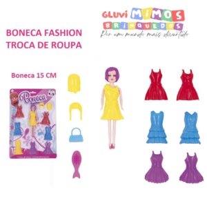 BONECA FASHION TROCA DE ROUPA