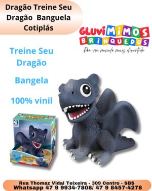 Dragão Treine Seu Dragão  Banguela Cotiplás - 100 % vinil - 17 cm x 23 cm