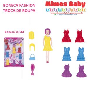 BONECA FASHION TROCA DE ROUPA