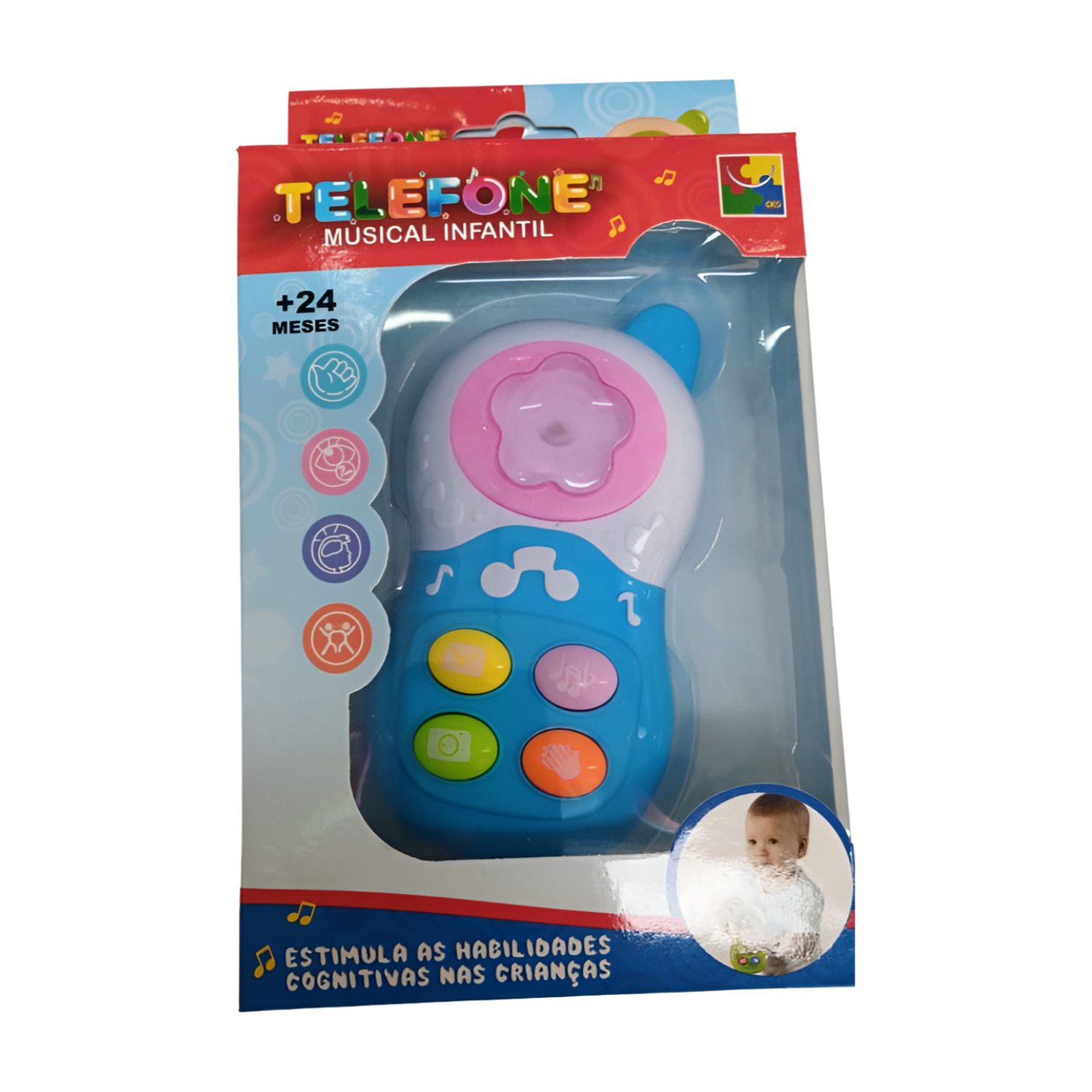 Celular Musical - Com Som Luz - 11 Centímetro - Telefone - Imagem 3