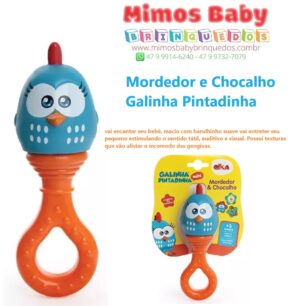 Mordedor E Chocalho Galinha Pintadinha Vinil -  Elka