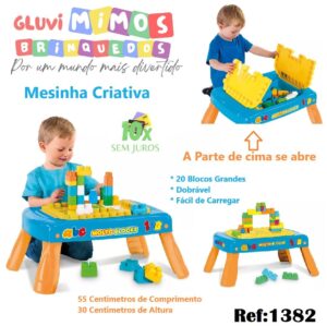 Molto Blocks Mesinha Criativa com 20 Blocos Grandes  - Cardoso