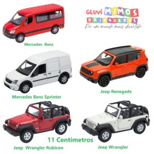 Carro Coleção 1:34-39 Mix Van – Jipe Welly - Unidade