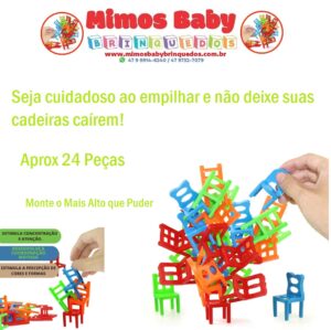 JOGO DAS CADEIRAS EQUILBRAR E EMPILHAR - ARKTOYS