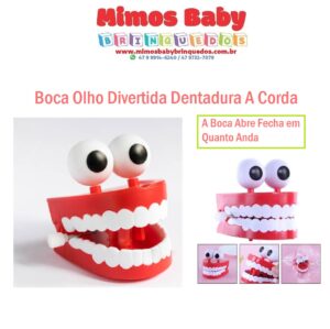 Boca Olho Divertida Dentadura A Corda