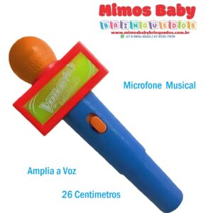 Microfone Profissional  Musical - Amplia a Voz - 26 Centimetros