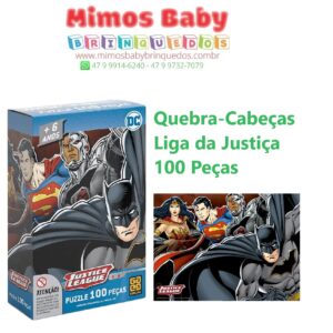 Quebra-Cabeças Liga da Justiça 100 Peças Grow