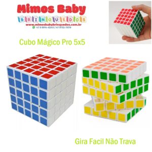 Cubo Mágico Pro 5x5 Gira Facil Não Trava
