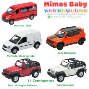 Carro Coleção 1:34-39 Mix Van – Jipe Welly - Unidade