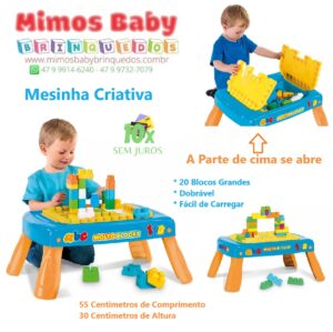 Molto Blocks Mesinha Criativa com 20 Blocos Grandes  - Cardoso