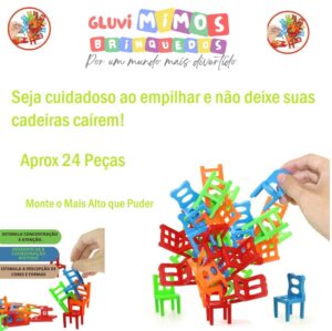 JOGO DAS CADEIRAS EQUILBRAR E EMPILHAR - ARKTOYS