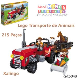 Blocos  Lego Transporte de Animais 215 Peças -  Xalingo