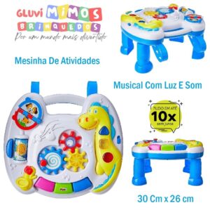Mesinha De Atividades Musical Com Luz E Som - Zoop Toys -  Azul