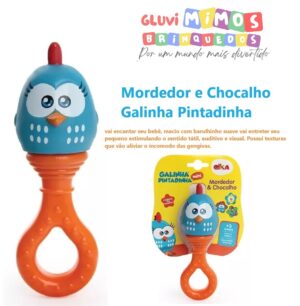 Mordedor E Chocalho Galinha Pintadinha Vinil -  Elka