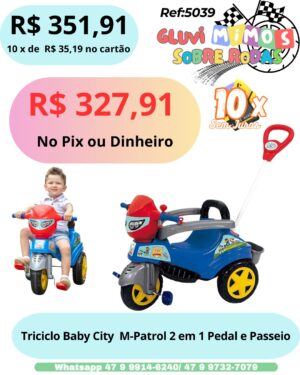 Triciclo Baby City M-Patrol