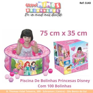 Piscina De Bolinhas Princesas Disney Com 100 Bolinhas Lider Brinquedos