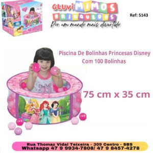 Piscina De Bolinhas Princesas Disney Com 100 Bolinhas Lider Brinquedos