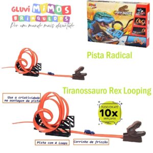 Pista Radical Tiranossauro Rex Zoop Toys - Looping