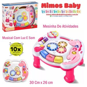 Mesinha De Atividades Musical Com Luz E Som - Zoop Toys -  Rosa