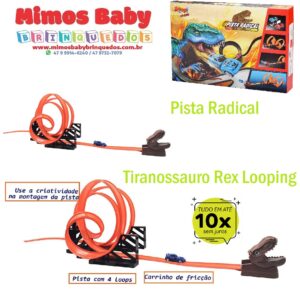 Pista Radical Tiranossauro Rex Zoop Toys - Looping