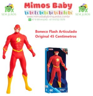 Boneco Flash Articulado - Novabrink 45 Centimetros