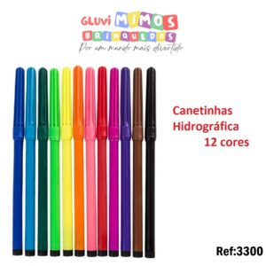 CANETINHA HIDROCOR 12 CORES LIKITO - LIKE