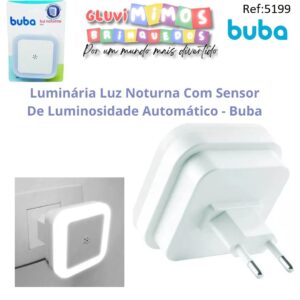 Luminária Luz Noturna Com Sensor De Luminosidade Automático - Buba