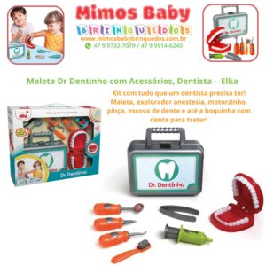 Maleta Dr Dentinho com Acessórios, Dentista -  Elka