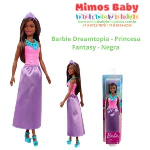 Barbie Dreamtopia - Princesa Fantasy - Negra