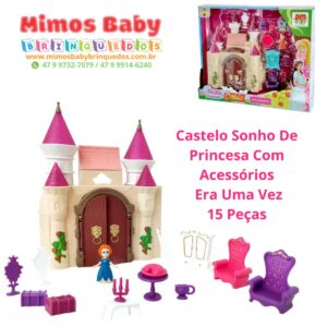 Castelo Sonho De Princesa Com Acessórios Era Uma Vez 15 Peças