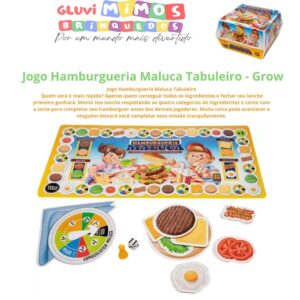 Jogo Hamburgueria Maluca Tabuleiro - Grow