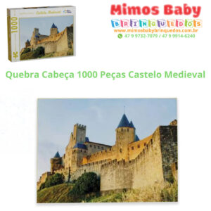 Quebra Cabeça 1000 Peças Castelo Medieval Puzzle - Pais & Filhos