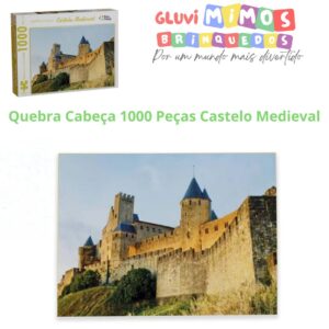 Quebra Cabeça 1000 Peças Castelo Medieval Puzzle - Pais & Filhos