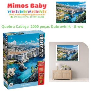 Quebra Cabeça  2000 peças Dubrovinik - Grow