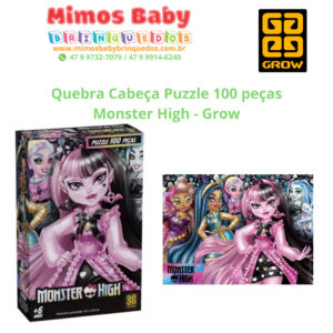 Quebra Cabeça Puzzle 100 peças Monster High - Grow