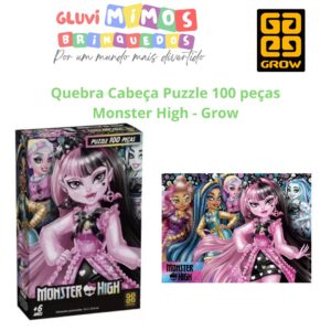 Quebra Cabeça Puzzle 100 peças Monster High - Grow