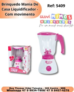 Brinquedo Mania De Casa Liquidificador - Com movimento