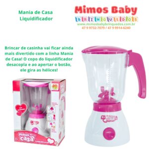 Brinquedo Mania De Casa Liquidificador - Com movimento