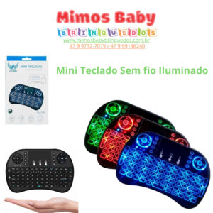 Mini Teclado Sem fio Iluminado Touch 3