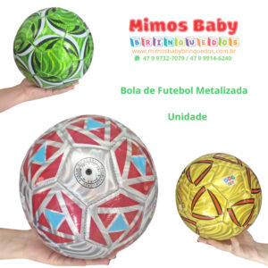 Bola de Futebol Metalizada - Unidade