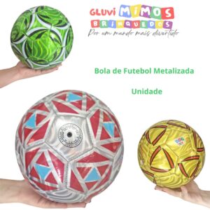 Bola de Futebol Metalizada - Unidade