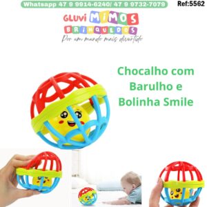 Chocalho com Barulho e Bolinha Smile