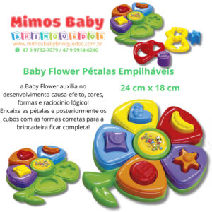 Baby Flower Pétalas Empilháveis - 24 cm x 18 cm