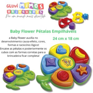 Baby Flower Pétalas Empilháveis - 24 cm x 18 cm