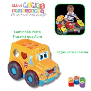 Caminhão Porta Traseira que Abre - PEDAGÓGICOS GEOMETRIX