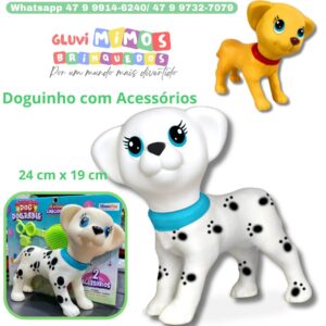 Doguinho com Acessórios Cachorro   24 cm x 19 cm