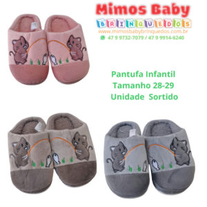 Pantufa Infantil  Tamanho 28-29  Unidade  Sortido
