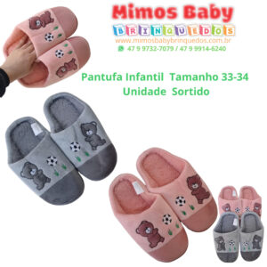 Pantufa Infantil  Tamanho 33-34  Unidade  Sortido