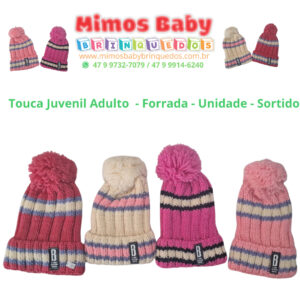 Touca Juvenil Adulto  - Forrada - Unidade - Sortido